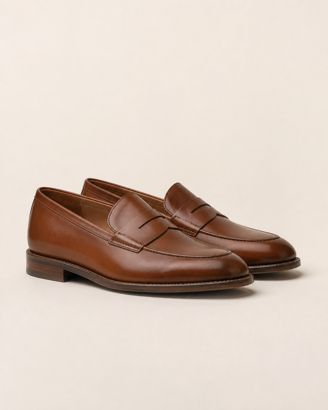 Crafted Leather Loafers, unbranded product photograph
